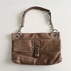 B. makowsky genuine leather shoulder bag
